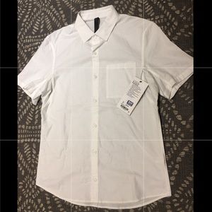 Lululemon White Short-sleeved Shirt